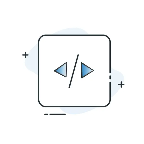Automatisierte Codeerstellung Vektor Icon Design — Stockvektor