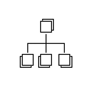 Sınıflandırma Vektör İllüstrasyon Simgesi Tasarımı