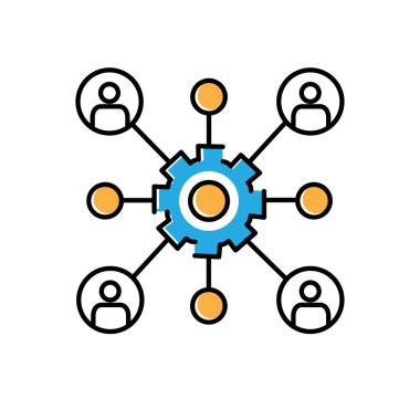 Veri Derneği Madencilik Vektör Simgesi Tasarımı