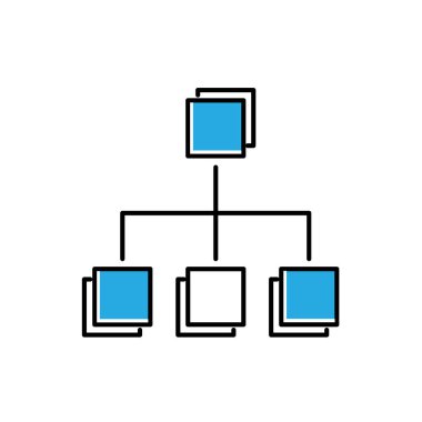Veri Sınıflandırma Vektör Simgesi Tasarımı