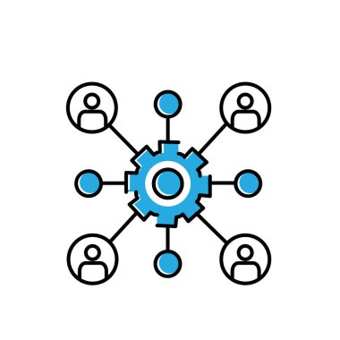 Veri Derneği Madencilik Vektör Simgesi Tasarımı