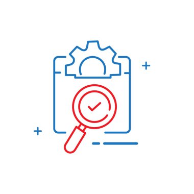 Ürün Kalitesi ve Kalite Güvencesi Vektör Simgesi Tasarımı Sağlanıyor