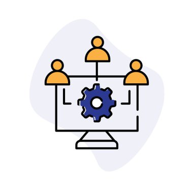 Uygulama Performans Yönetimi ve Uygulama Performans Vektörü Simgesi Tasarımı