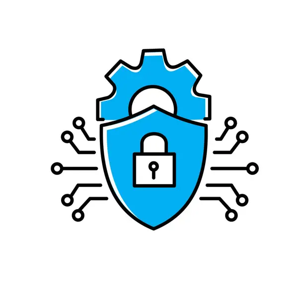 Intrusion Detection Cyber Threat Detection Vector Icon Design — Stockvektor