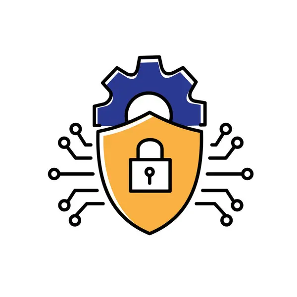 Intrusion Detection Cyber Threat Detection Vector Icon Design — Stockvektor