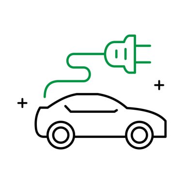 Electric Transport Icon Exploring the future of transportation with electric vehicles and sustainable mobility solutions. clipart