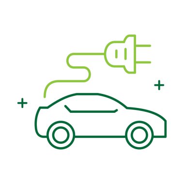 Electric Transport Icon Exploring the future of transportation with electric vehicles and sustainable mobility solutions. clipart