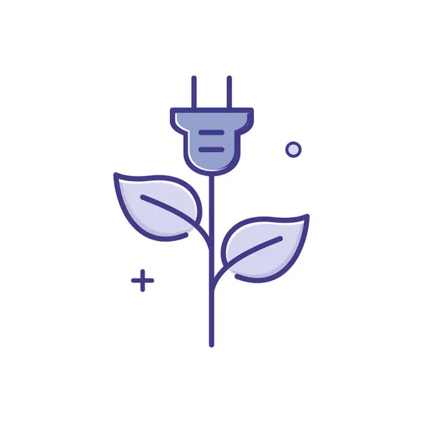 Икона Дизайна Векторных Иконок Возобновляемых Источников Энергии — стоковый вектор