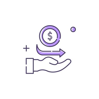 Dinamik Fiyatlandırma Motoru, Gerçek zamanlı Fiyat Yönetimi Vektör Simgesi Tasarımı