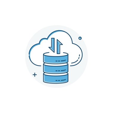 Veri Bilimi, Veri Analizi, Veri Madenciliği, Vektör İllüstrasyon Simgesi Tasarımı