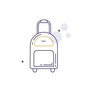 Valiz, bavul, seyahat çantası, valiz, valiz, valiz, valiz, seyahat teçhizatı, havaalanı, seyahat aksesuarları, seyahat gereçleri taşıyıcı ikon tasarımı
