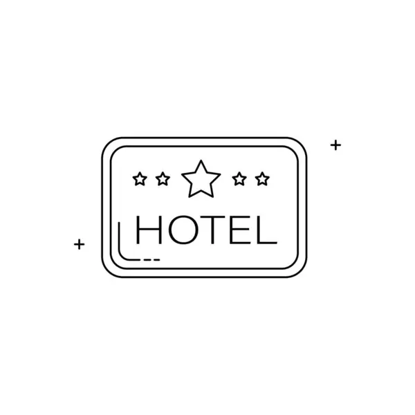 stock vector Hospitality Hotel Sign, Hotel Signage, Hotel logo, Accommodation Sign, Hospitality Icons, Hotel Entrance, Hotel Vector Icon Design