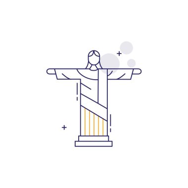 Kurtarıcı Vektör Simgesi Tasarımı İsa