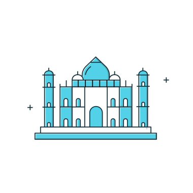 Taj Mahal Vektör Simgesi Tasarımı
