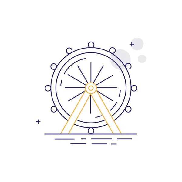 stock vector Ferris Wheel Vector Icon Design