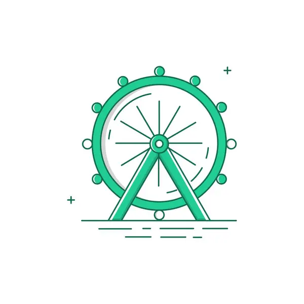 stock vector Ferris Wheel Vector Icon Design