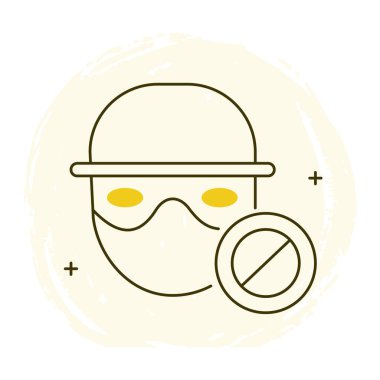 Dolandırıcılıkla Mücadele ve Güvenlik Vektörü Simgesi Tasarımı, Dolandırıcılığı Önleme, Risk Yönetimi, Dolandırıcılık Tespiti, Kimlik Koruması