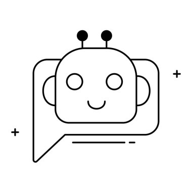 Al Chatbot ve Otomatik Mesajlaşma Vektör Tasarımı, sohbet robotu, sanal asistan, sohbet robotu teknolojisi, yapay zeka iletişimi