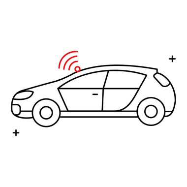 Otomatik Sürüş Teknolojisi ve AI Araçlar Simge Tasarımı, yapay zeka araçları, sürücüsüz arabalar, otonom sürüş, akıllı ulaşım, gelecekteki hareketlilik,