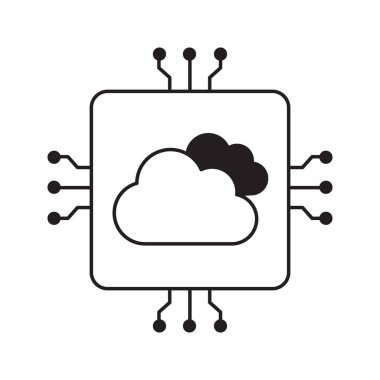 Akıllı AI Bulut Otomasyon Sistemleri Vektör Veri Tasarımı, Bulut Hizmetleri, Akıllı Bilgisayar, Bulut Teknolojisi