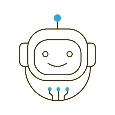 Akıllı Otomasyon Robotu Vector Simge Tasarımı, Endüstriyel Otomasyon, Robot Avatar