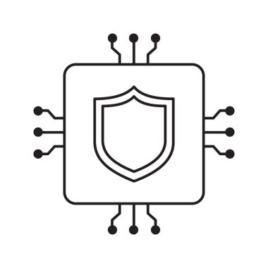 Al-Driven Koruma Kalkanı Simge Tasarımı, şifreleme, akıllı sistemler, güvenli teknoloji, dijital koruma