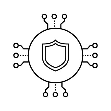 Al-Power Koruma Kalkanı Simgesi Tasarımı, Siber Güvenlik, Veri Güvenliği, Dijital Savunma, Akıllı Kalkan