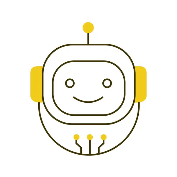 Otomatik Kontrol Vektörü Simgesi Tasarımı için yapay zeka robotu Avatar, teknoloji, robot