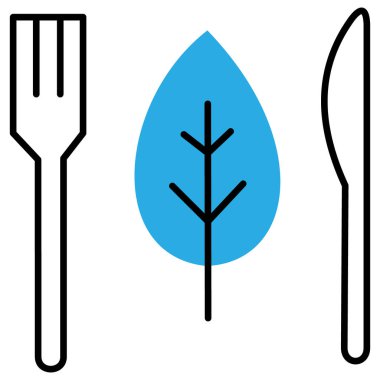 Bitki temelli Vegan Gıda Vektörü Simgesi Tasarımı
