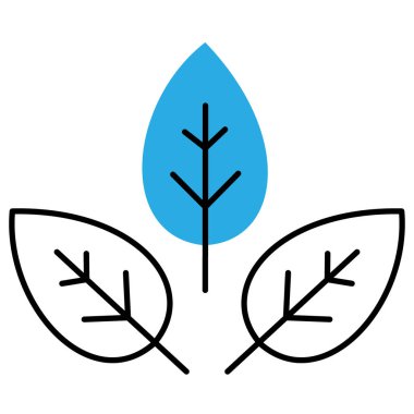 Yeşil Organik Yaprak Eko Vektör Sembol Simgesi Tasarımı