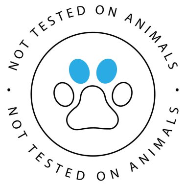 İnsanlık Test Edilmemiş Hayvan Vektörü Simgesi Tasarımı