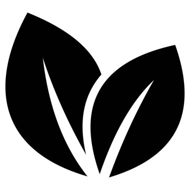 Sürdürülebilir Vejetaryen Çevre dostu Yiyecek Vektörü Simgesi Tasarımı