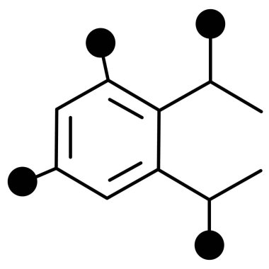 Ftalatsız Çevre Kimyası Yapısı Vektör Simgesi Tasarımı