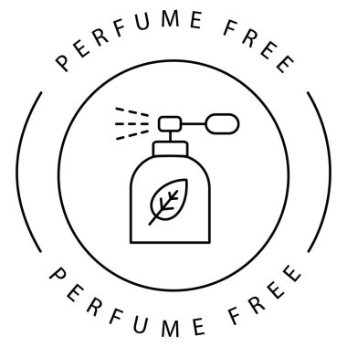 Doğal Parfüm Aroma Vektör Simgesi Tasarımı