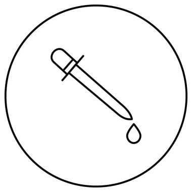 Sürdürülebilir Pigment Boyası Eko Vektör Simgesi Tasarımı