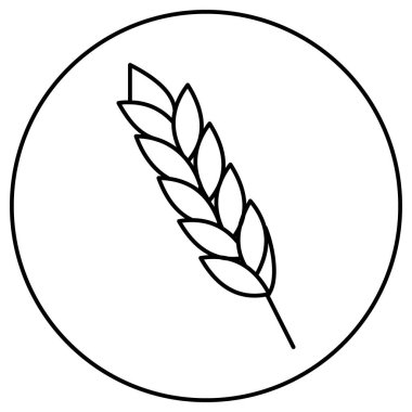 Doğal Çevre dostu Glütensiz Vektör Sembol Simgesi Tasarımı