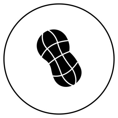 Alerjsiz Eko Peanut Vektör Simgesi Tasarımı