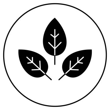 Çevresel Doğal Yaprak Vektörü Sembol Simgesi Tasarımı