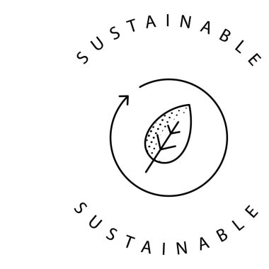 Ekoloji ve Dünya Dost Canlısı Vektör Simgesi Tasarımı