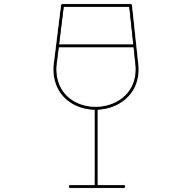 Şarap kadehi simgesi, taslak biçimi 