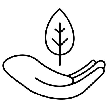 SLS 'siz Güvenli Eko Yaprak Vektörü Sembol Simgesi Tasarımı