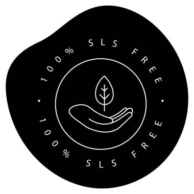 Doğal SLS 'siz Eko Yapraksız Vektör Simgesi Tasarımı