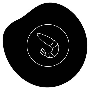 Çevre Korunaklı Kabuklu Deniz Ürünleri Eko Vektör Simgesi Tasarımı