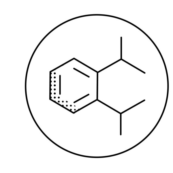 Molecular Structure for Phthalate-Free Chemistry Vector Icon Design
