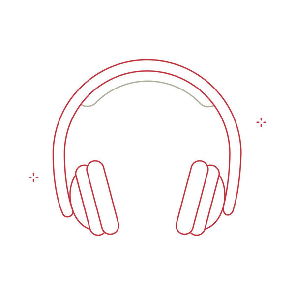 Audio Headset Headset Headphone Vector Symbol Icon Design