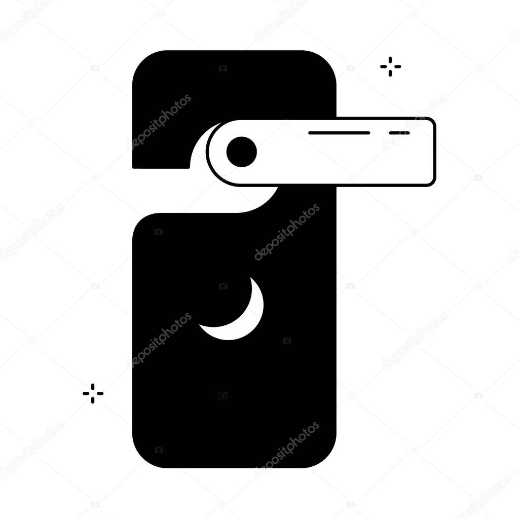 Do Not Disturb Door Hanger Vector Icon Design
