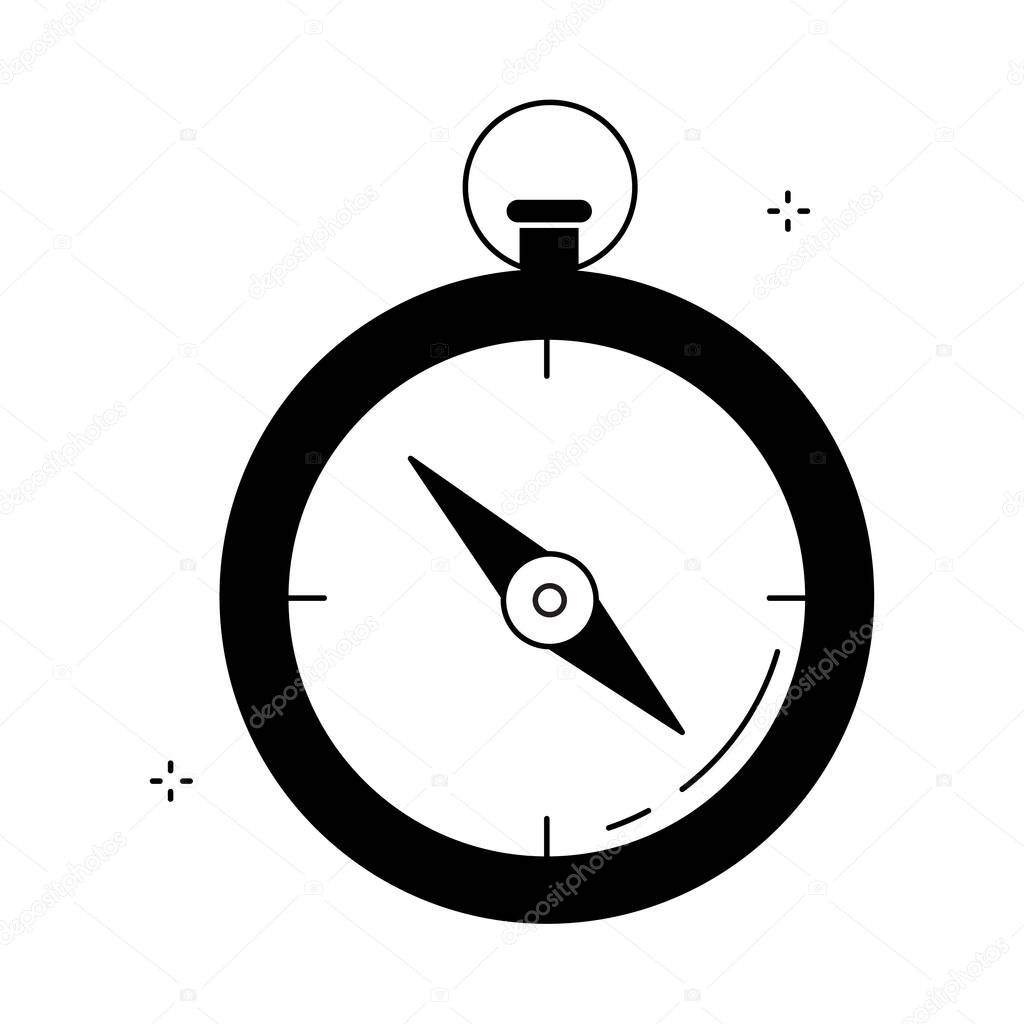 Navigator Compass Direction Vector Icon Design