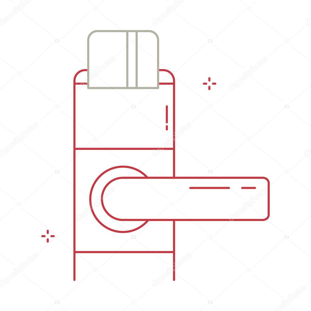 Card Lock Privacy Vector Icon Design