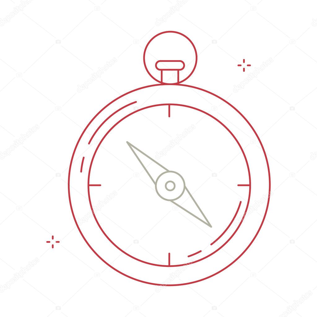 Adventure Navigation Compass Vector Icon design