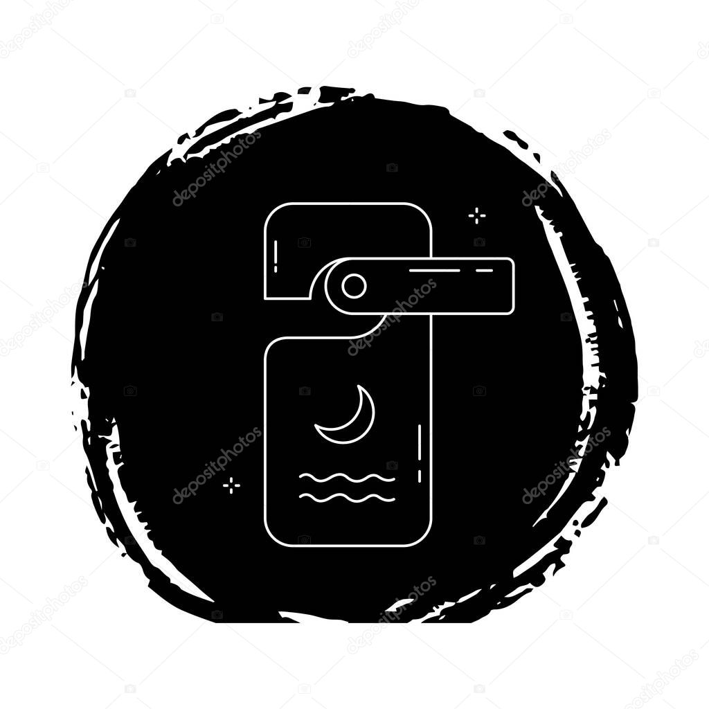 Room Door Hanger Vector Icon Design